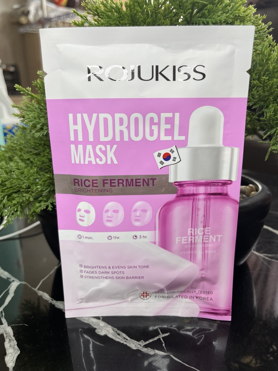 Masque Hydrogel Rojukiss Rice Ferment – Effet Glow Intense