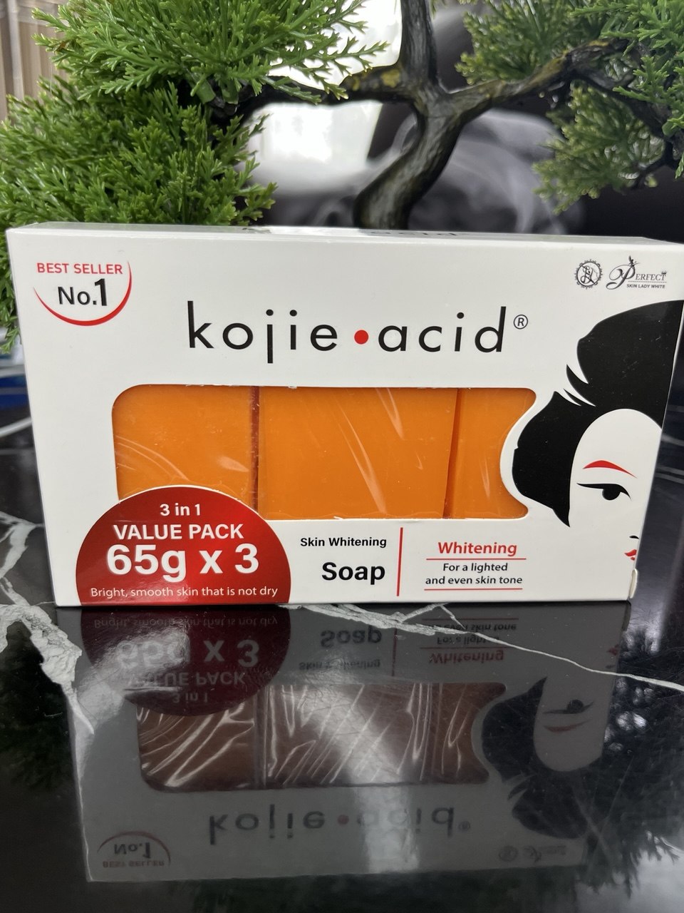 Savon Kojie San Pack x3 – Teint Uniforme & Peau Éclatante