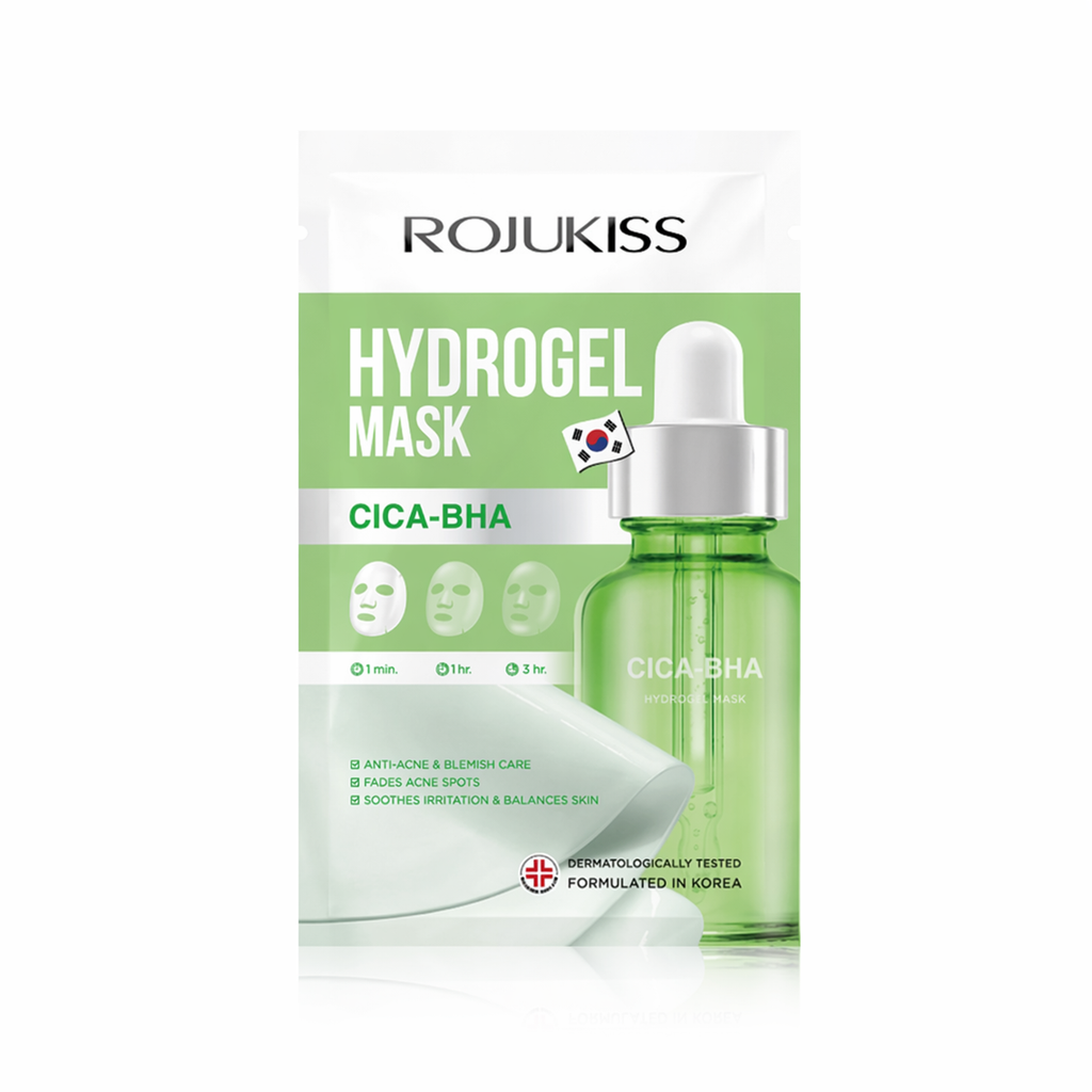 Masque Hydrogel Rojukiss Cica BHA – Peau Apaisée & Imperfections Réduites